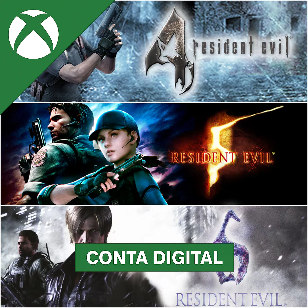 Resident Evil Pacote Triplo - Xbox One Mídia Digital